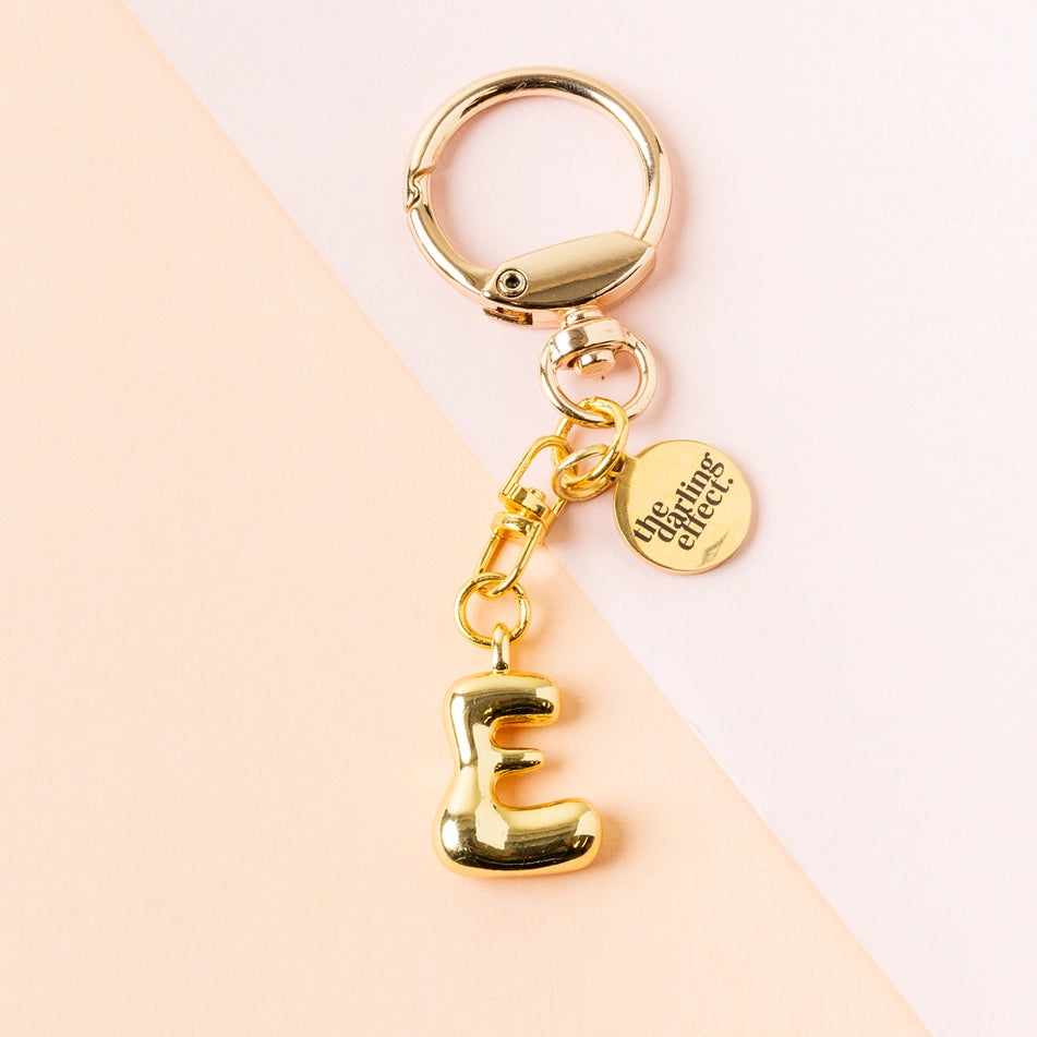 Bubble Letter Keychain Bag Charm