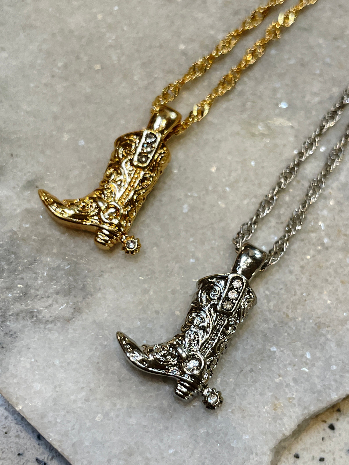 Cowboy Boot Necklace