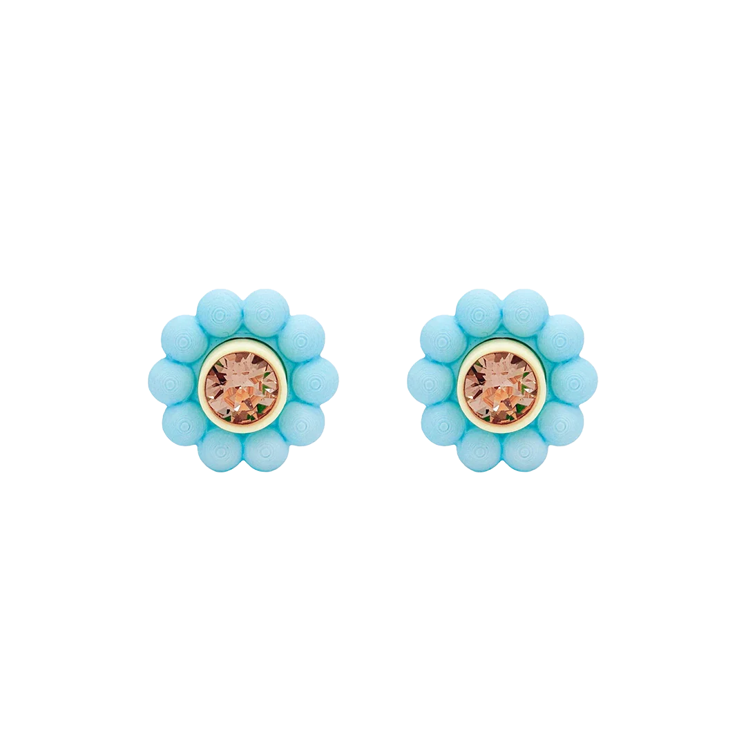 SKY BLUE PEREGRINA STUDS