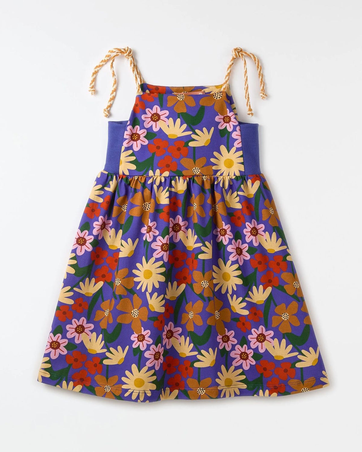 Vestido Malha Camomila Azul