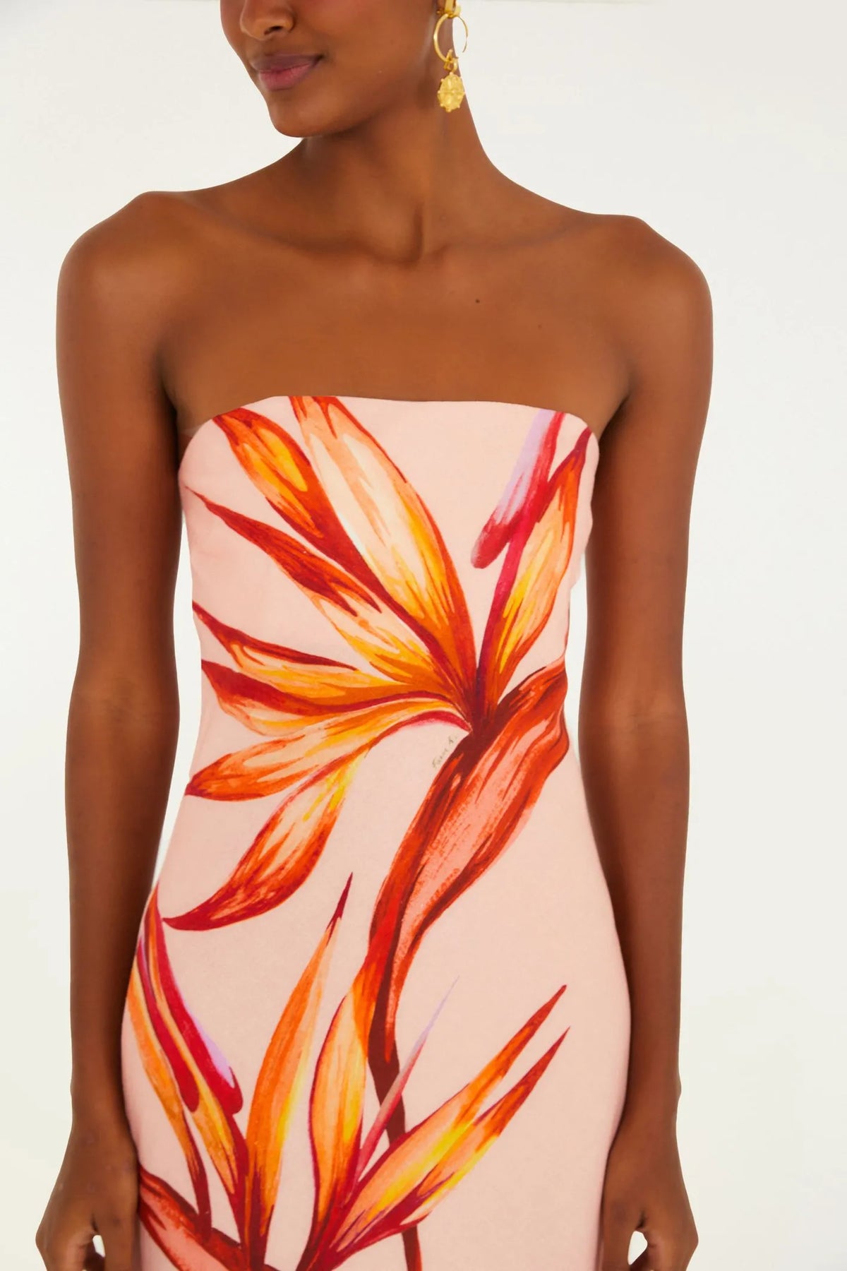 VESTIDO SEM ALÇA MAXI ESTRELICIA E