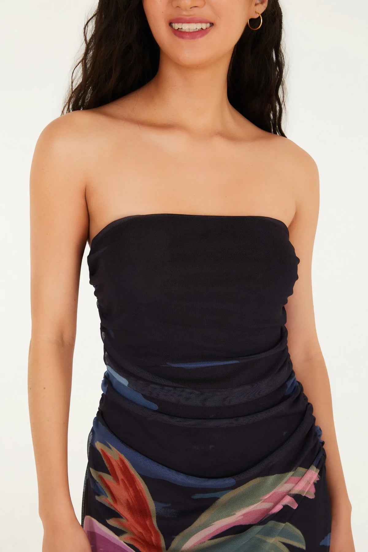 VESTIDO MIDI TULE LUAR