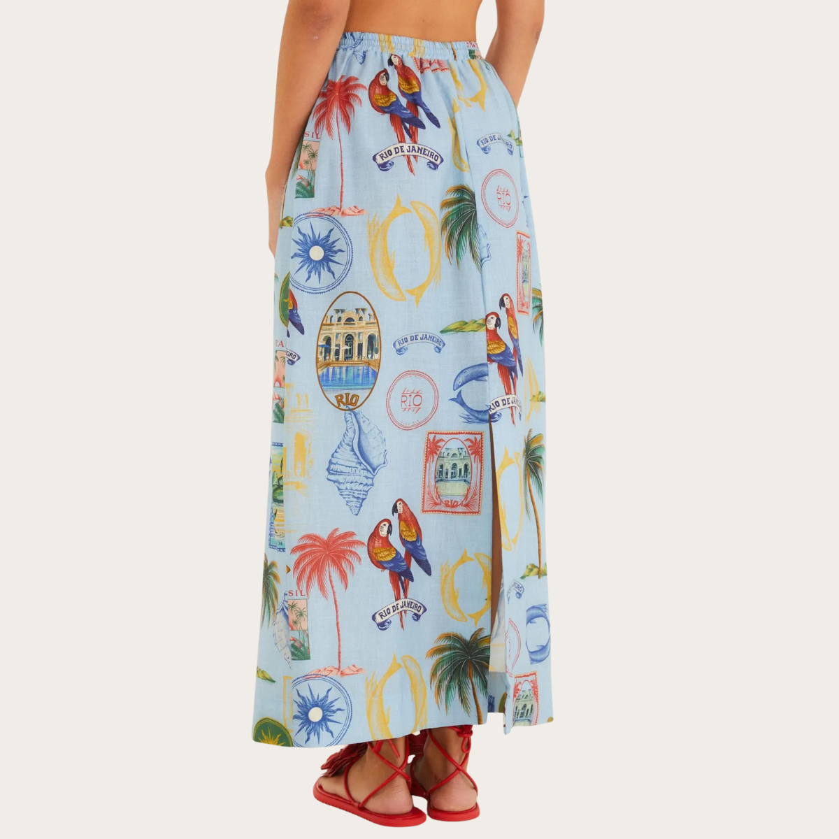 FALDA TROPICAL VINTAGE