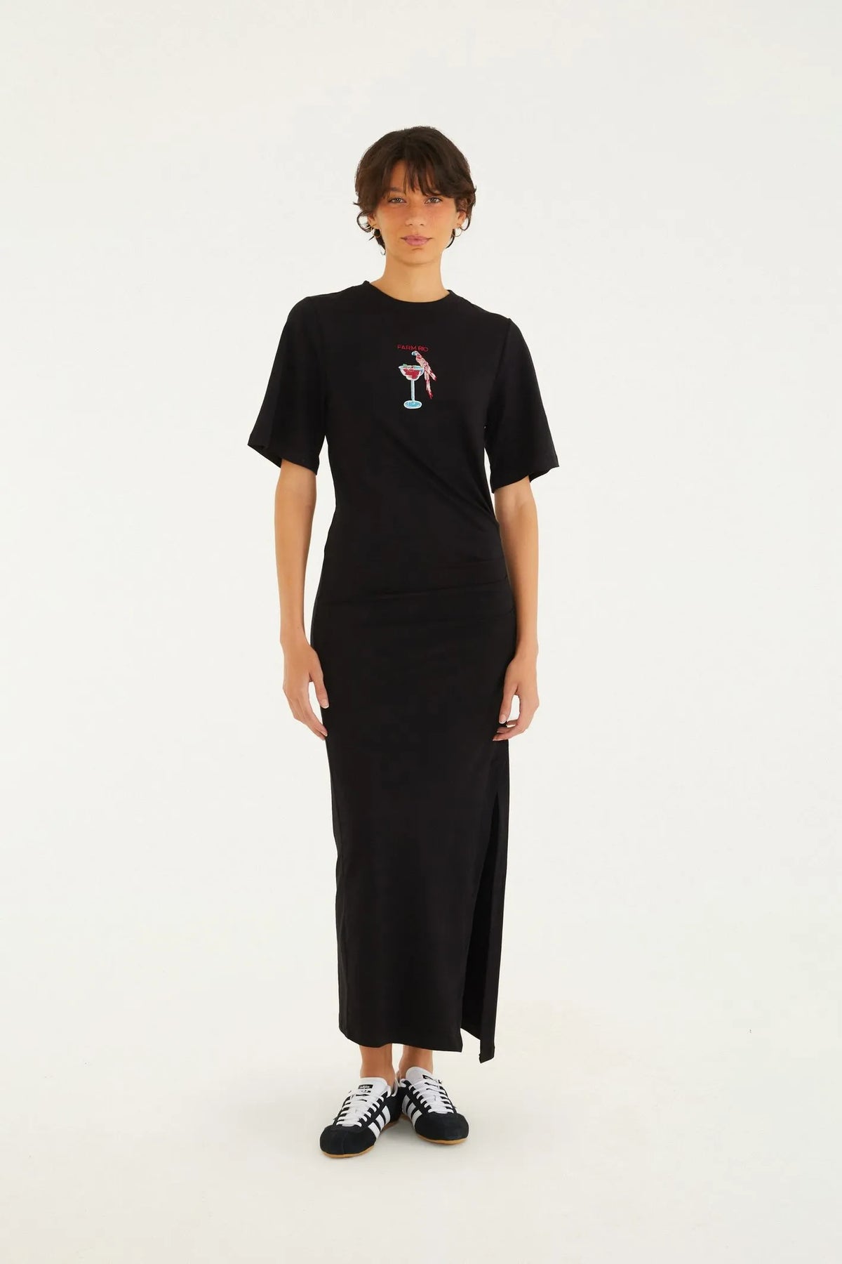 VESTIDO CROPPED DRINK PINTADO