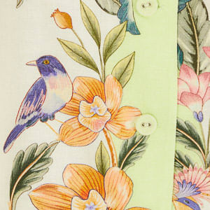 Chaleco Estampado floral natural