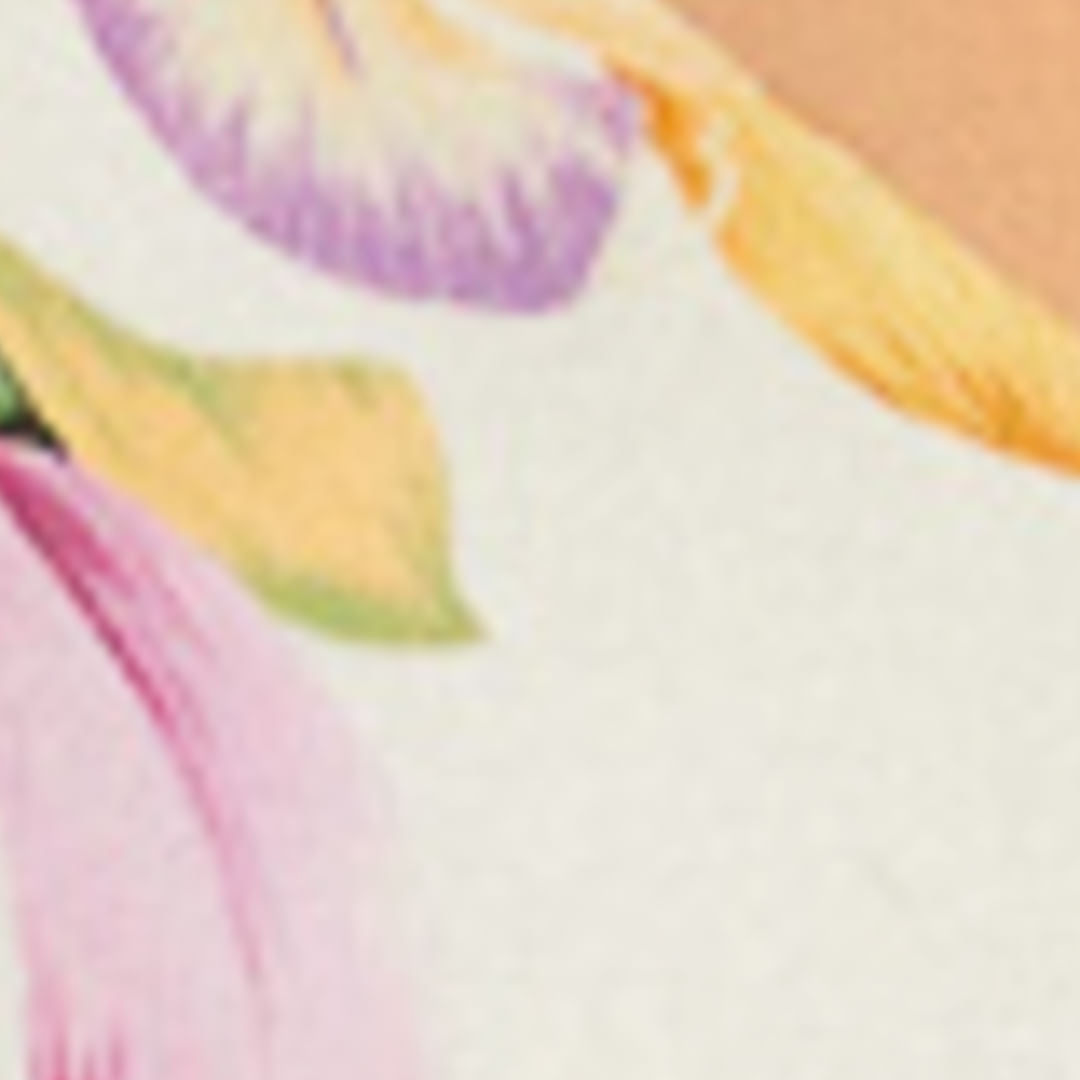 Vestido Corto Estampado Jardín de Orquídeas