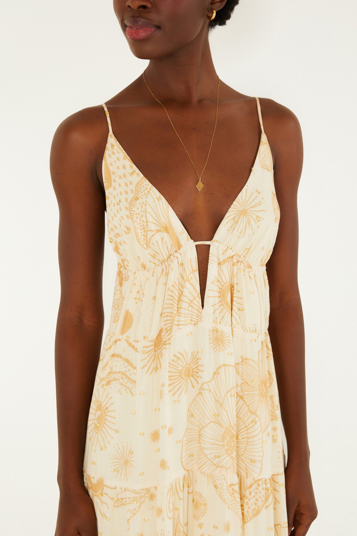 Vestido Maxi Estampado Jardín Místico