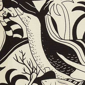 Falda Midi Estampado Festa de Mar