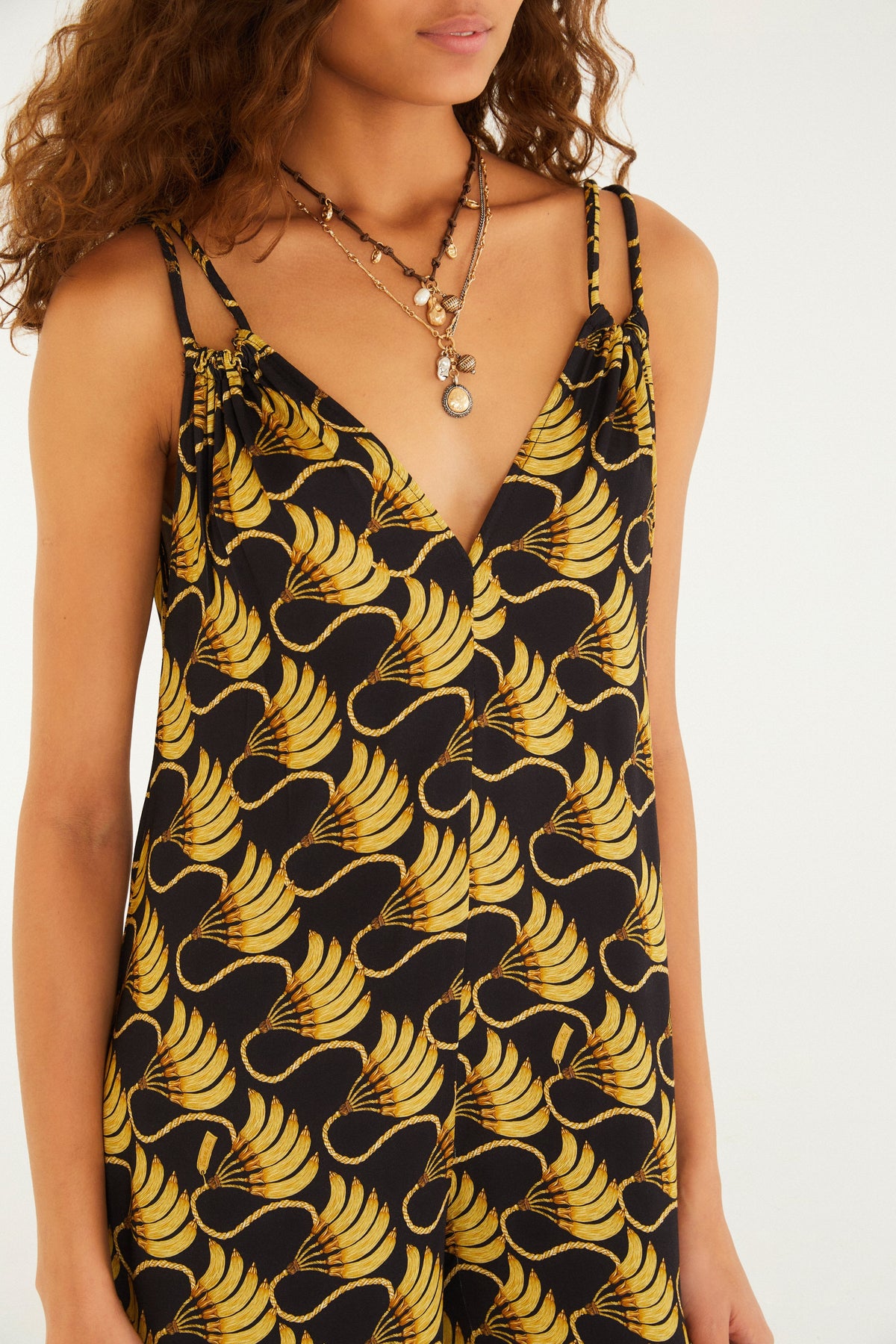 Jumpsuit Estampado Banana Tassel Mini