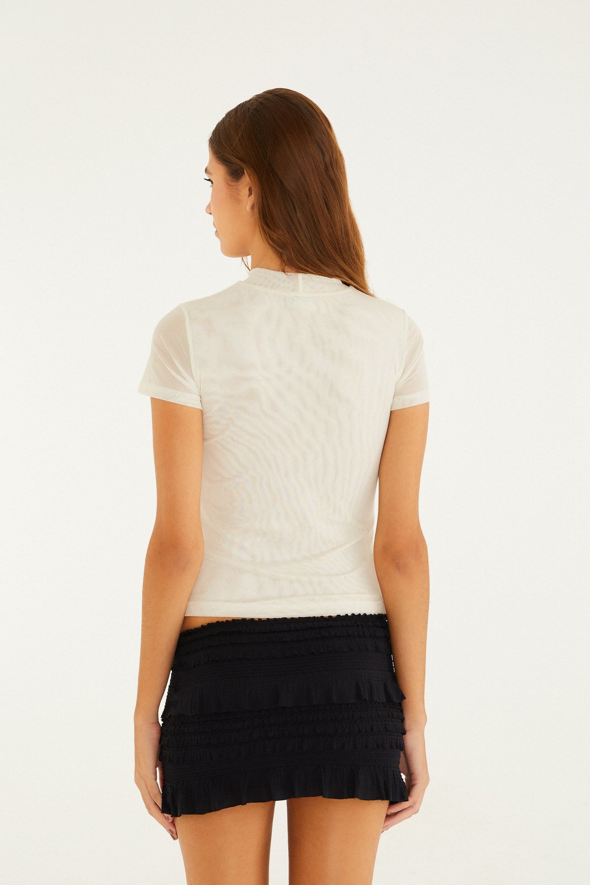 Blusa Tule Estampada Vila Teresa