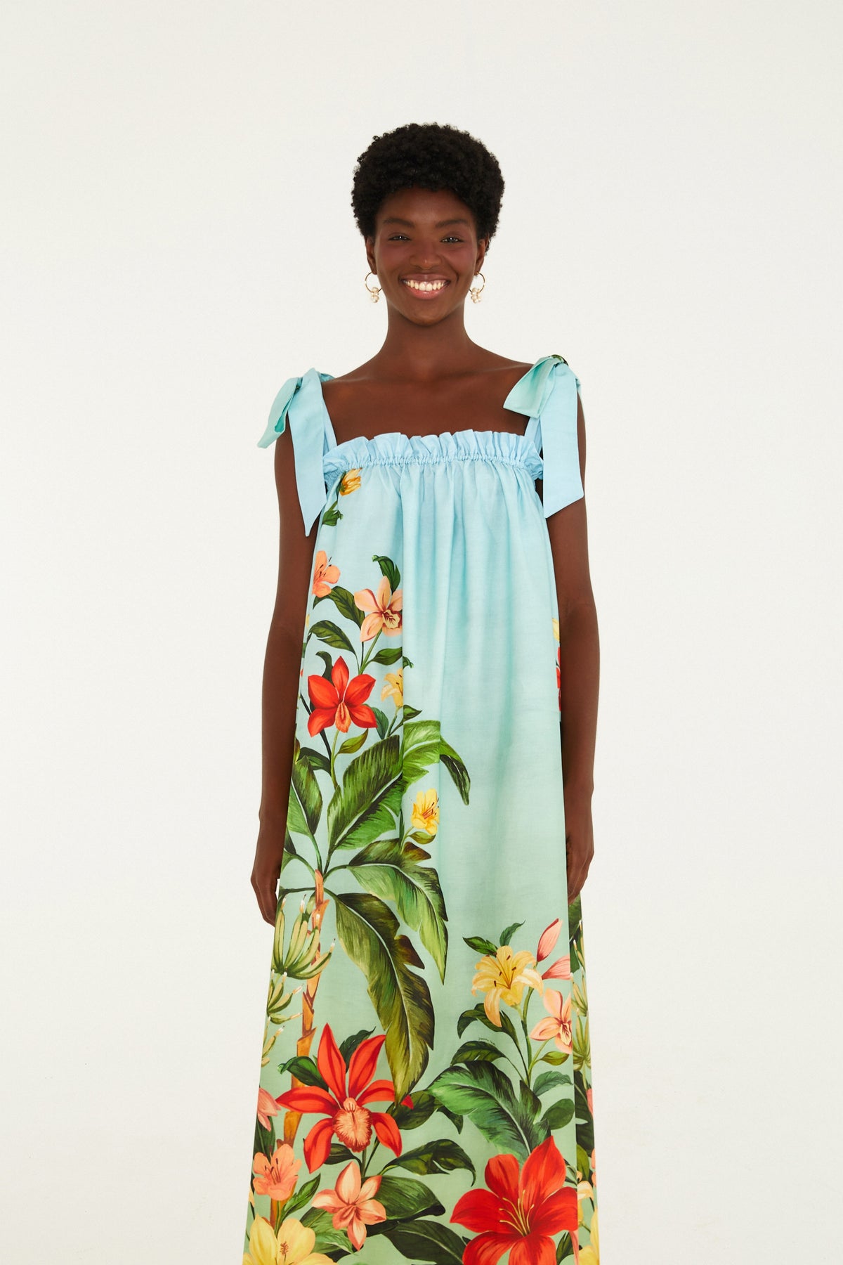 Vestido Estampado Jardim Eva