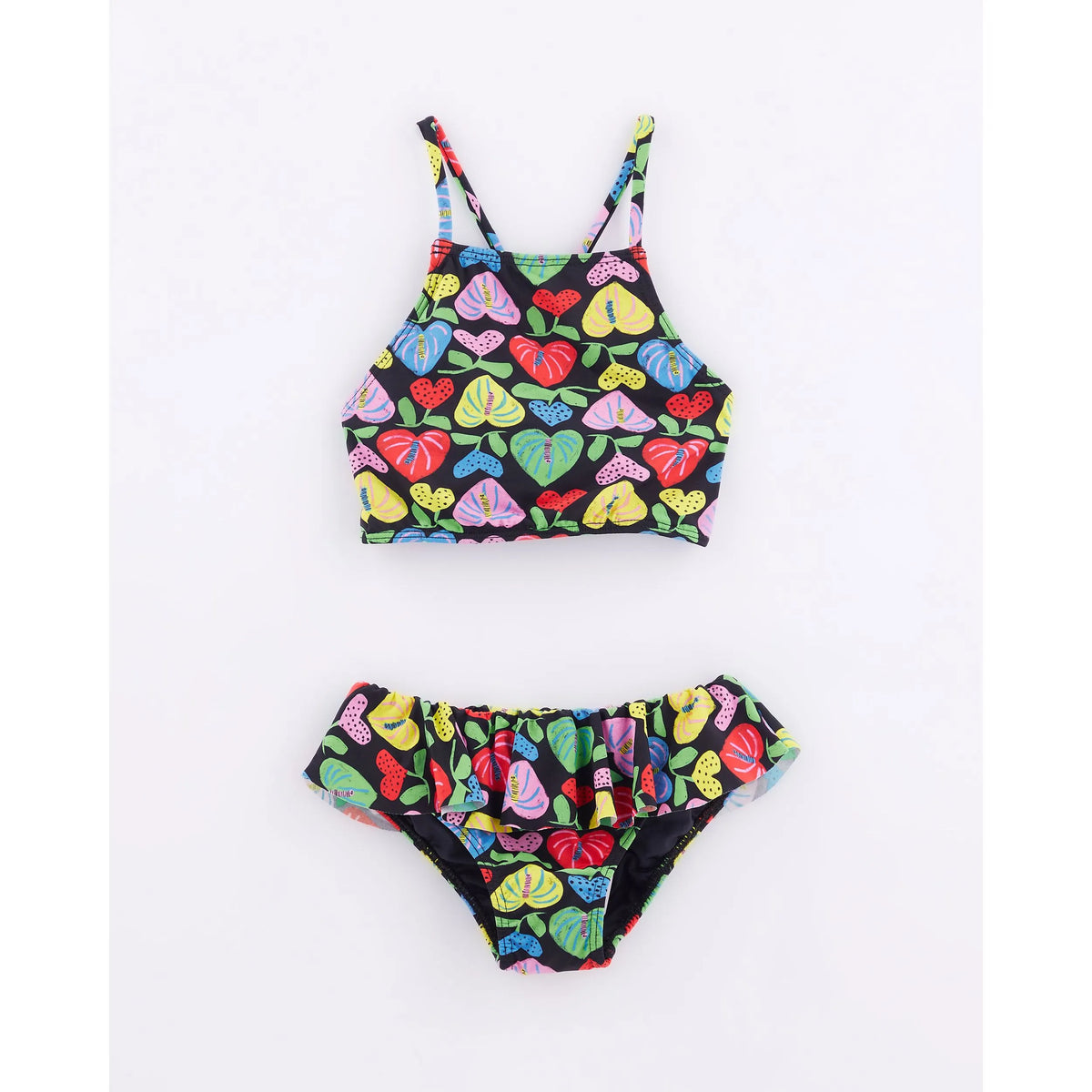 Amor de Flor Preto Bikini