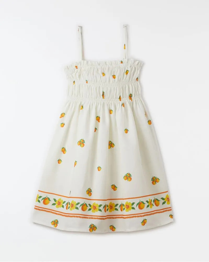 Vestido Lenco Laranjinha