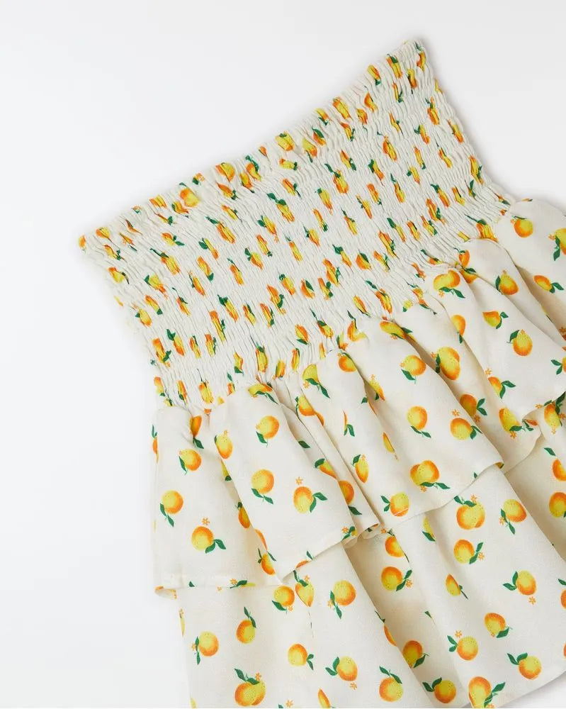 Short Saia Laranjitas Mini