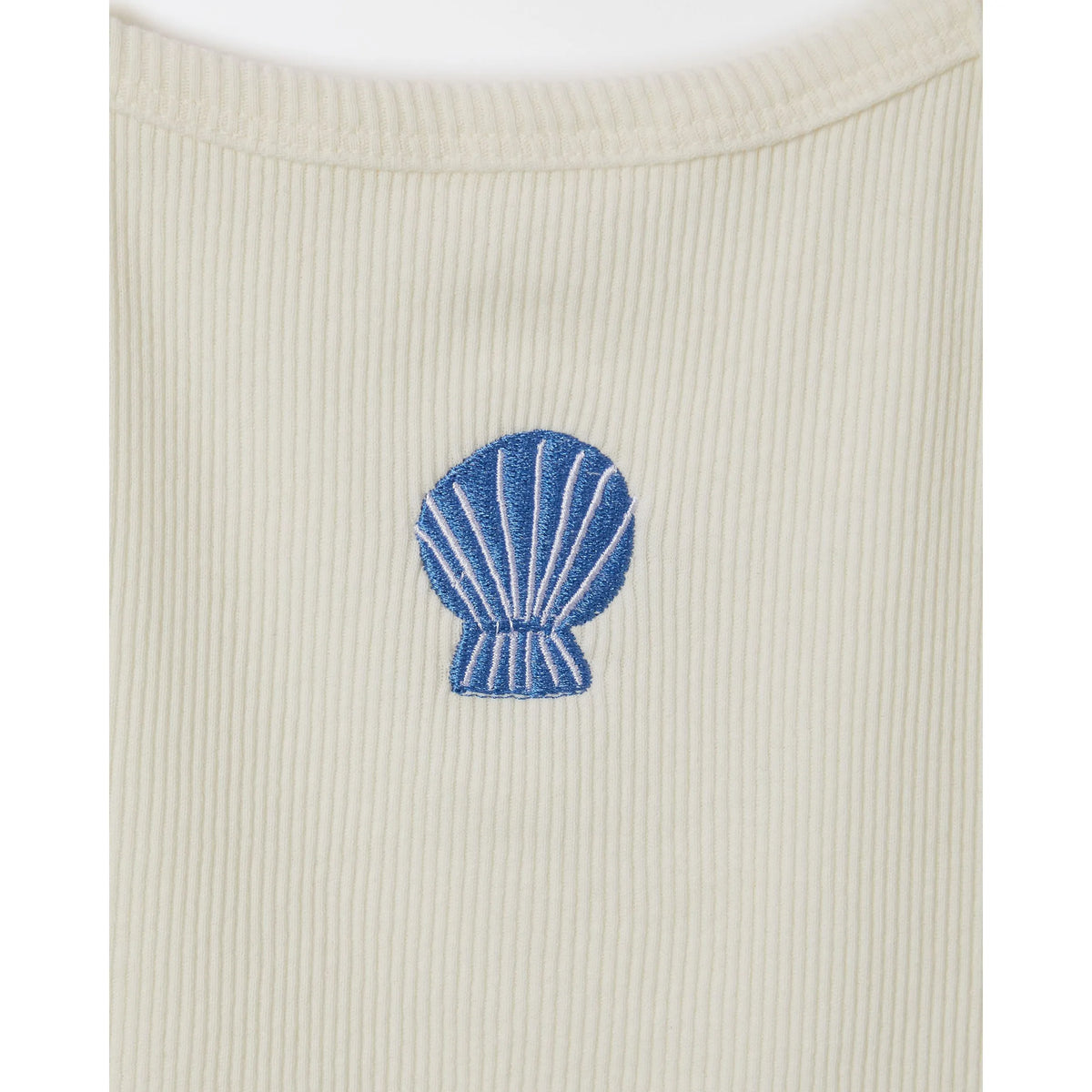 RIB BORDADO CONCHA OFF WHITE