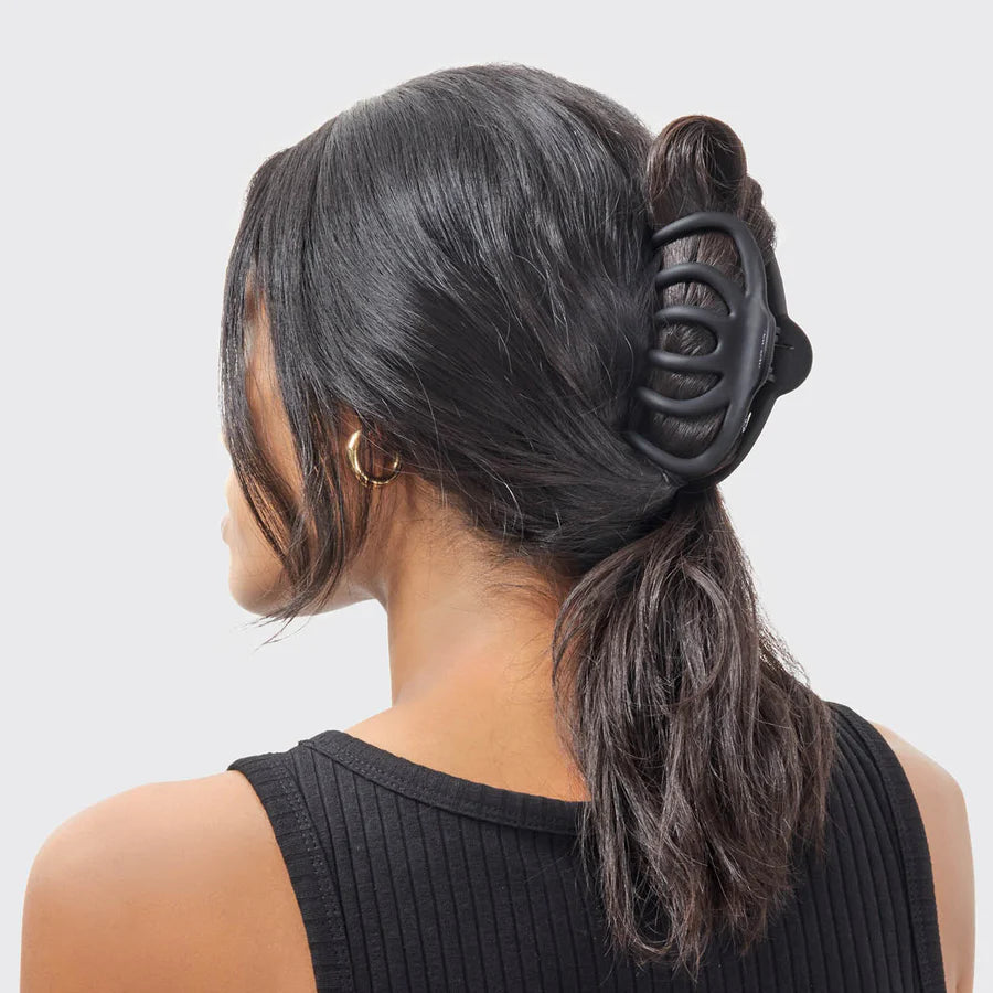 Recycled Plastic Octopus Claw Clips 2pc Set - Black and Tort