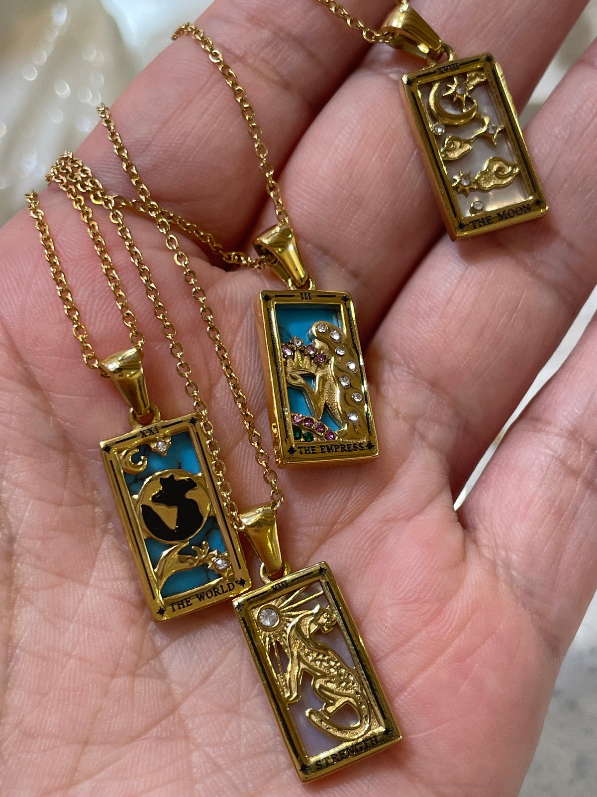 tarot cards necklace