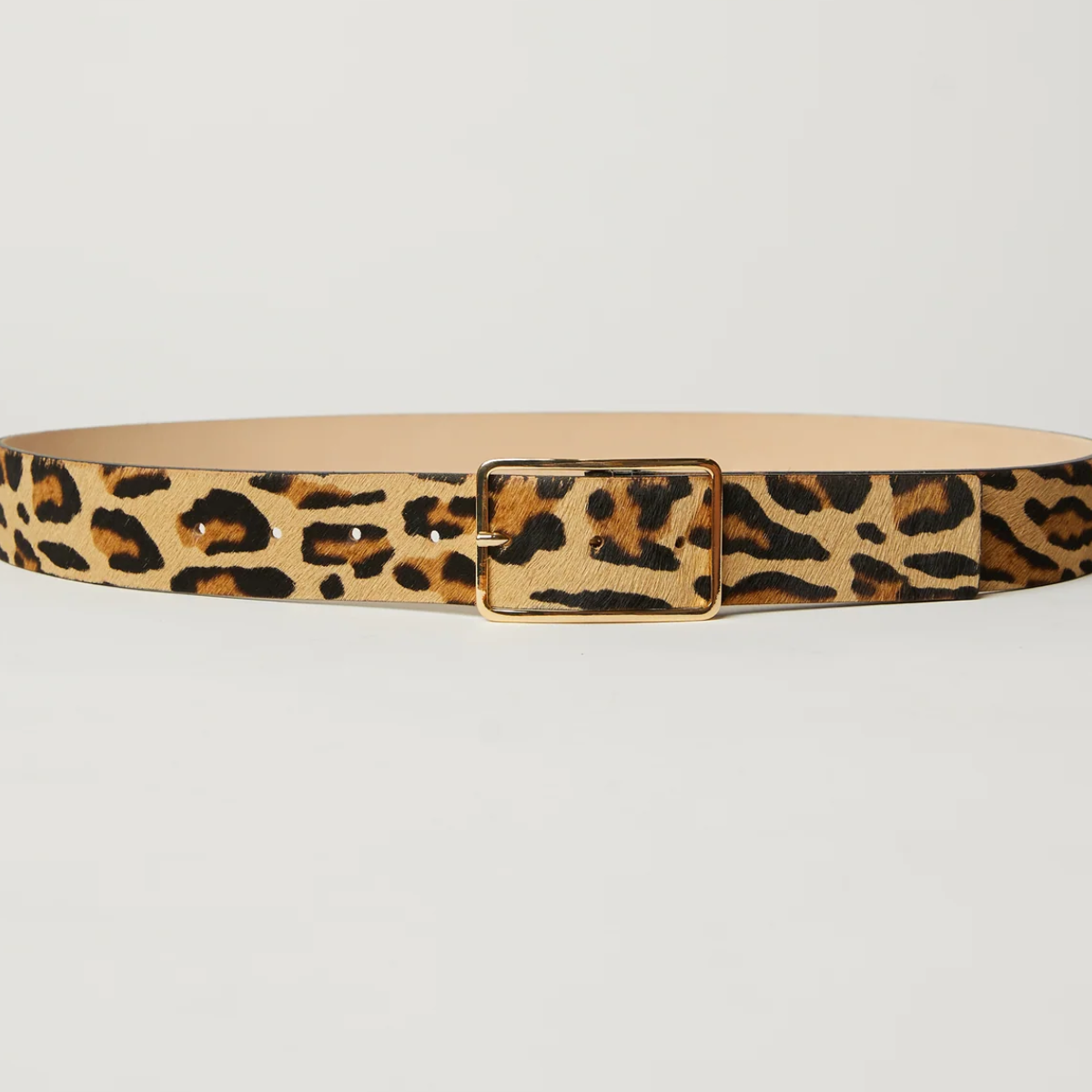 MILLA CALF-HAIR LEATHER BELT