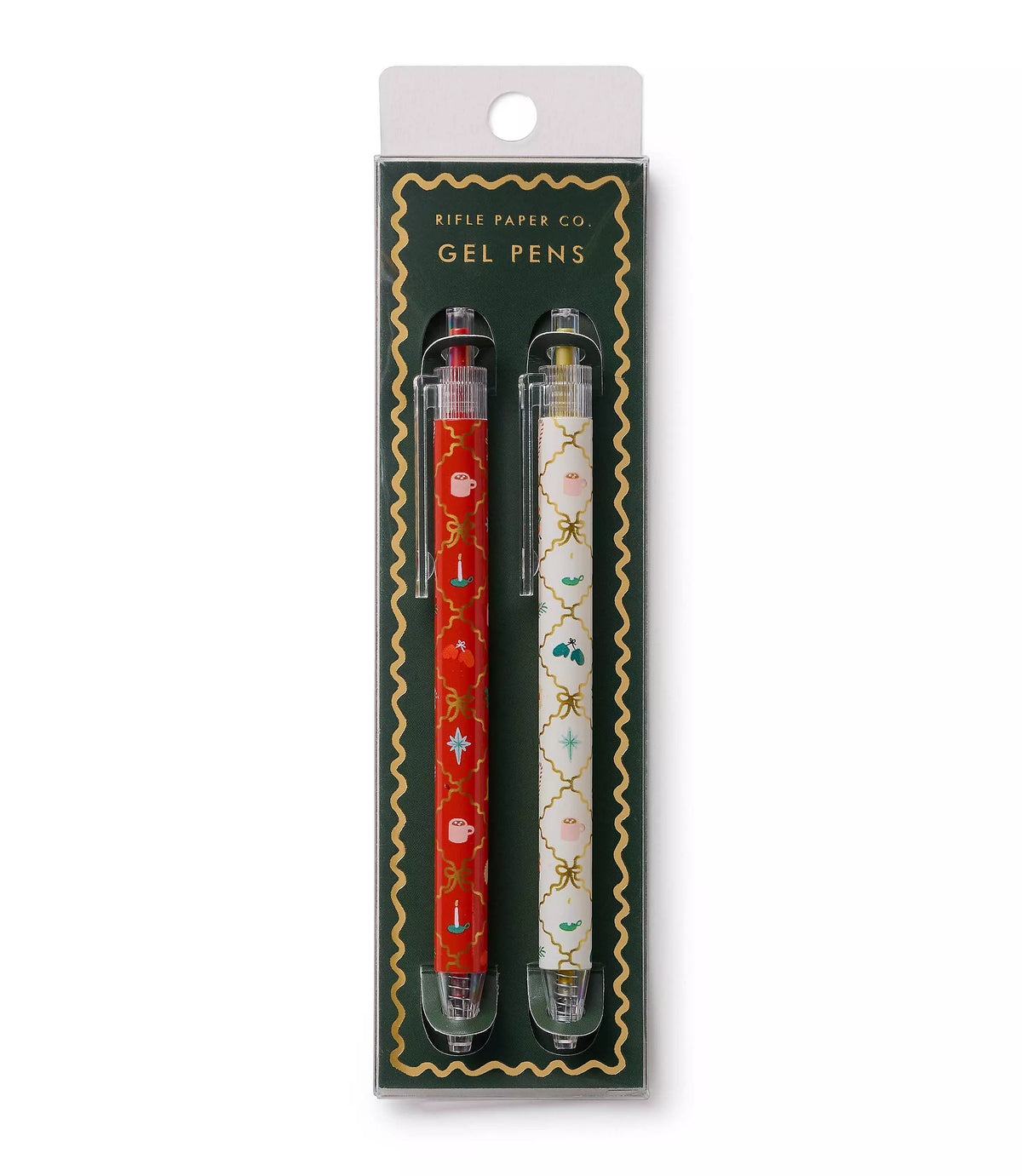 Holiday Argyle Gel Pen Set of 2
