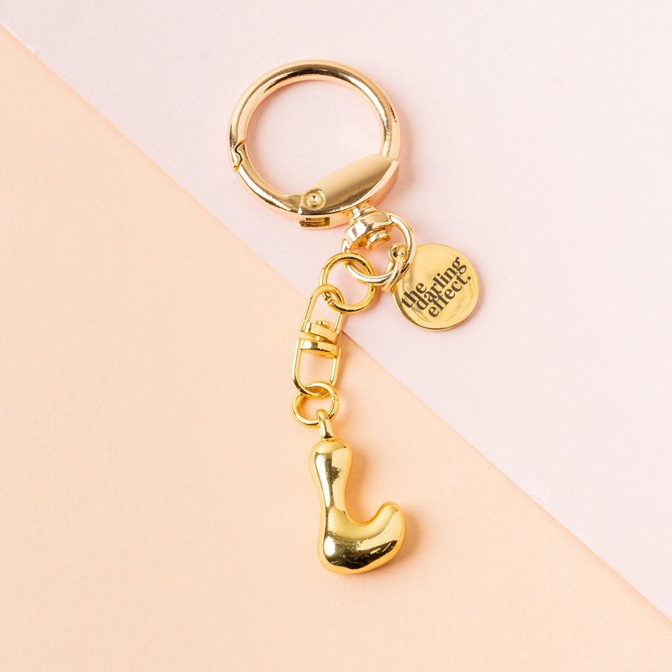 Bubble Letter Keychain Bag Charm