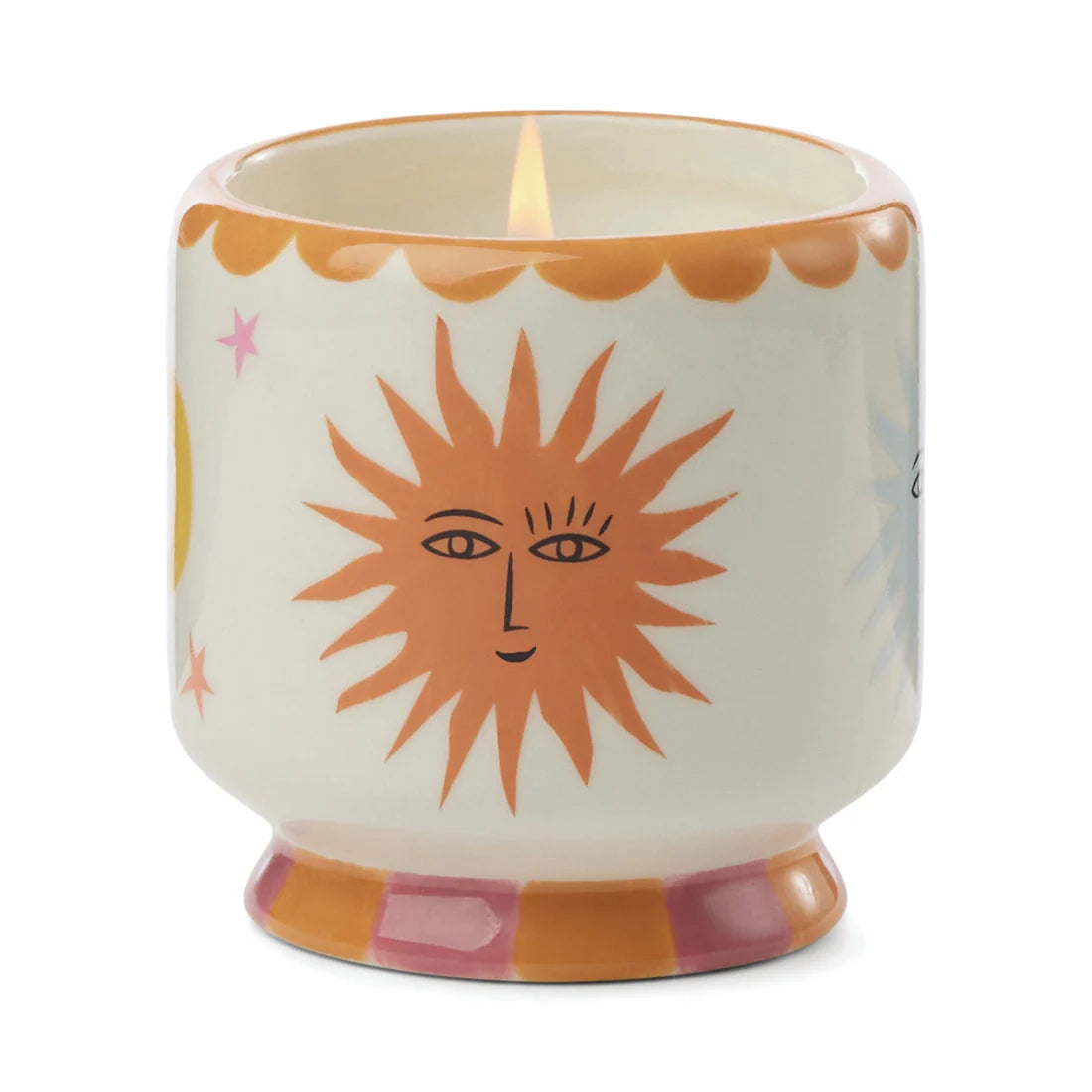 A Dopo 8 oz Handpainted &quot;Sun&quot; Ceramic - Orange Blossom