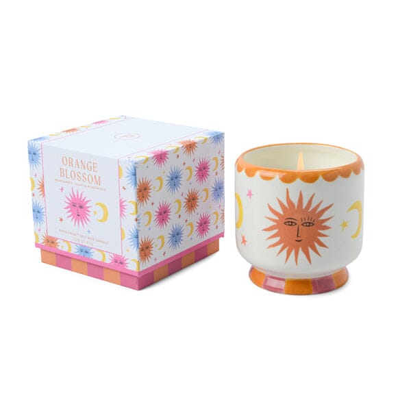 A Dopo 8 oz Handpainted &quot;Sun&quot; Ceramic - Orange Blossom