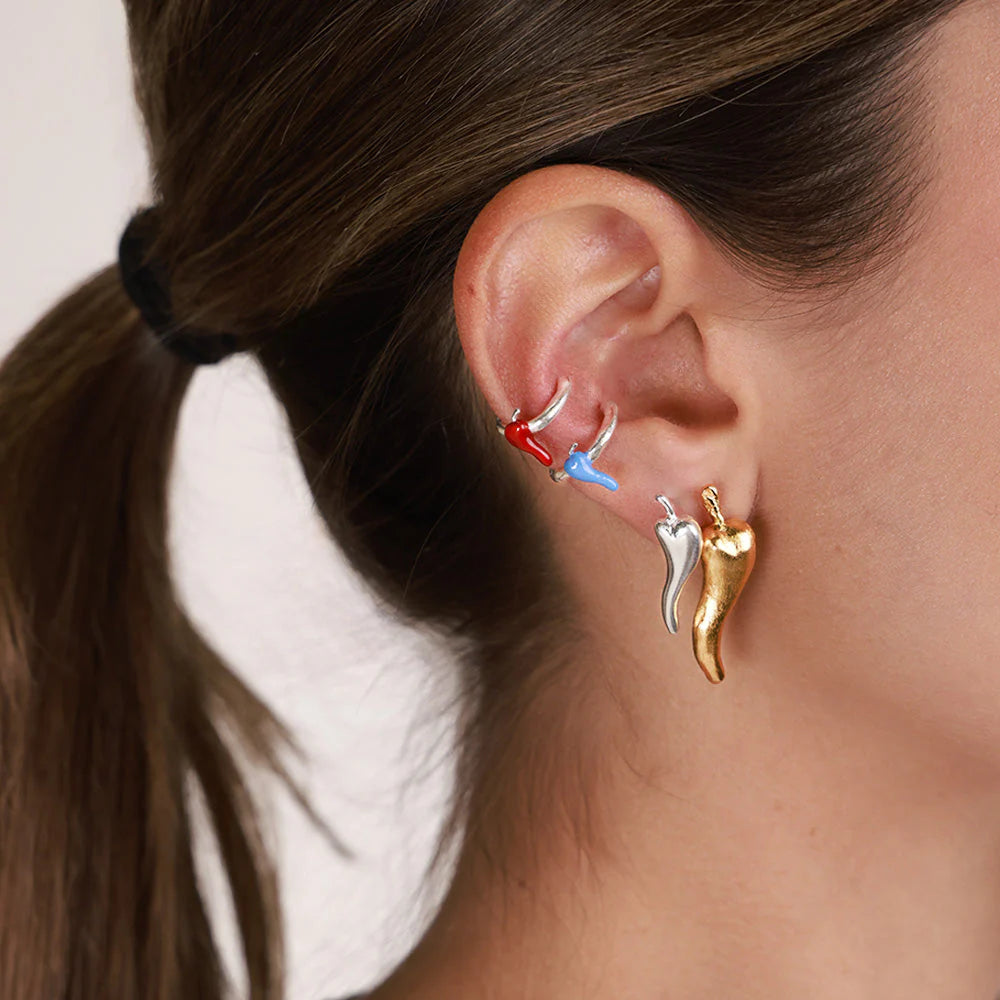 Earcuff Chili Tiny Plata