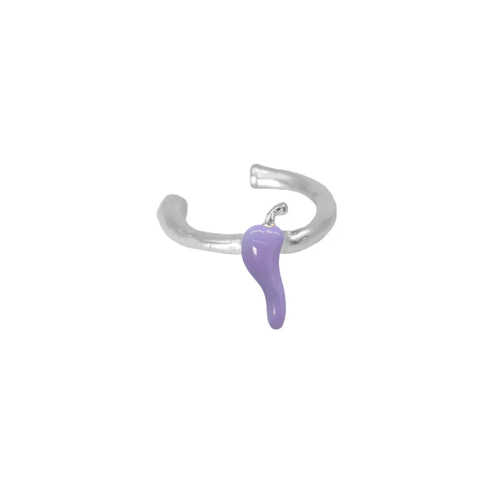 Earcuff Chili Tiny Plata