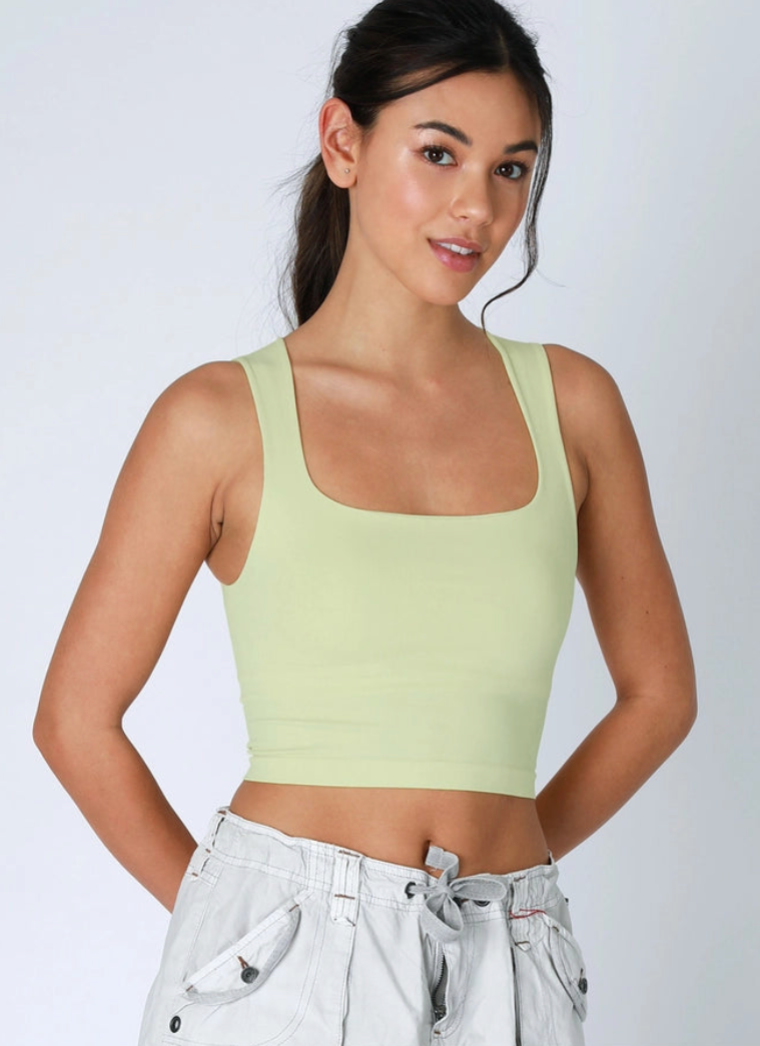 Clean Line Square Neck Top