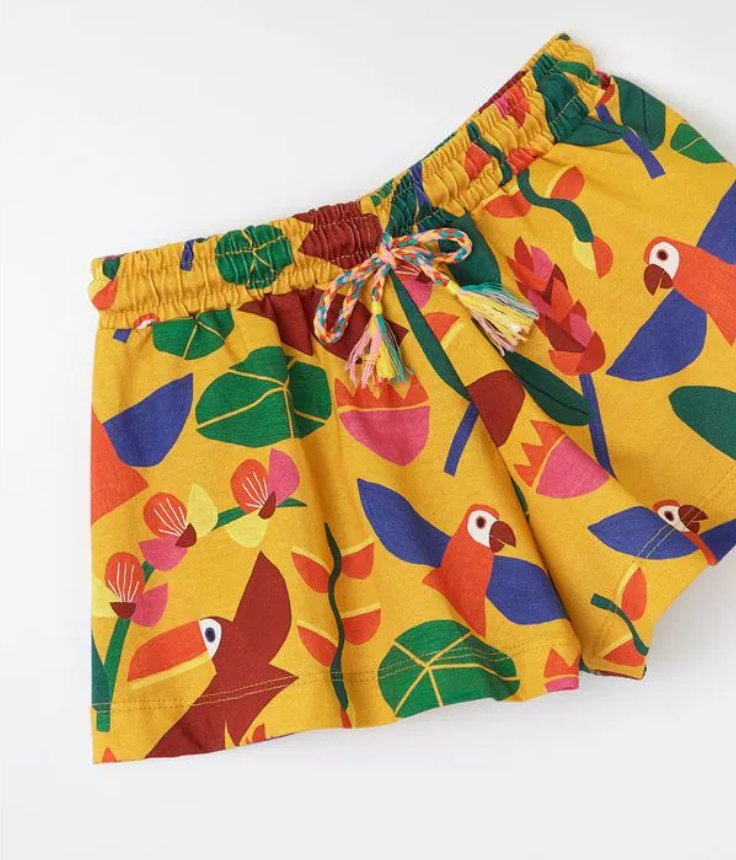 Short Malha Estrela Das Aguas
