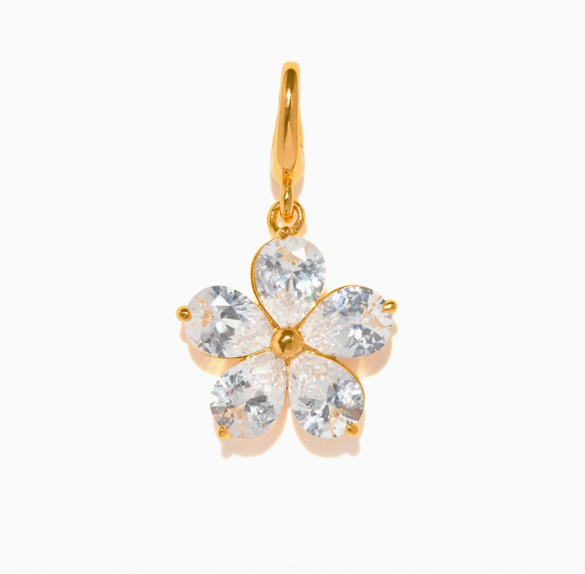 Crystal Flower Bag Charm