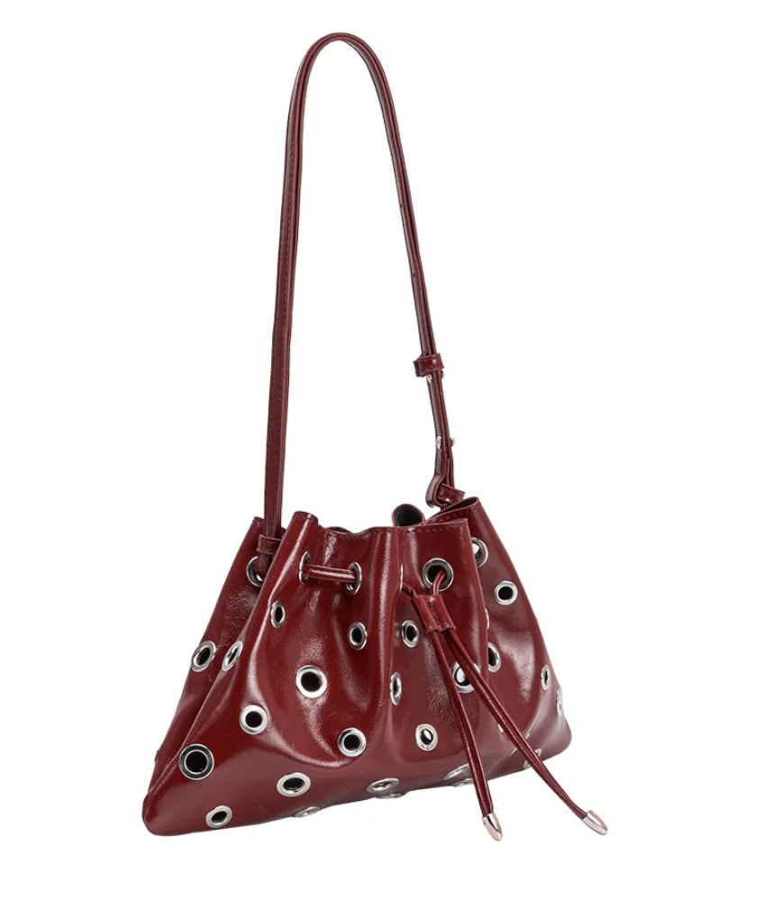 Paloma Burgundy Recycled Vegan Shoulder Bag