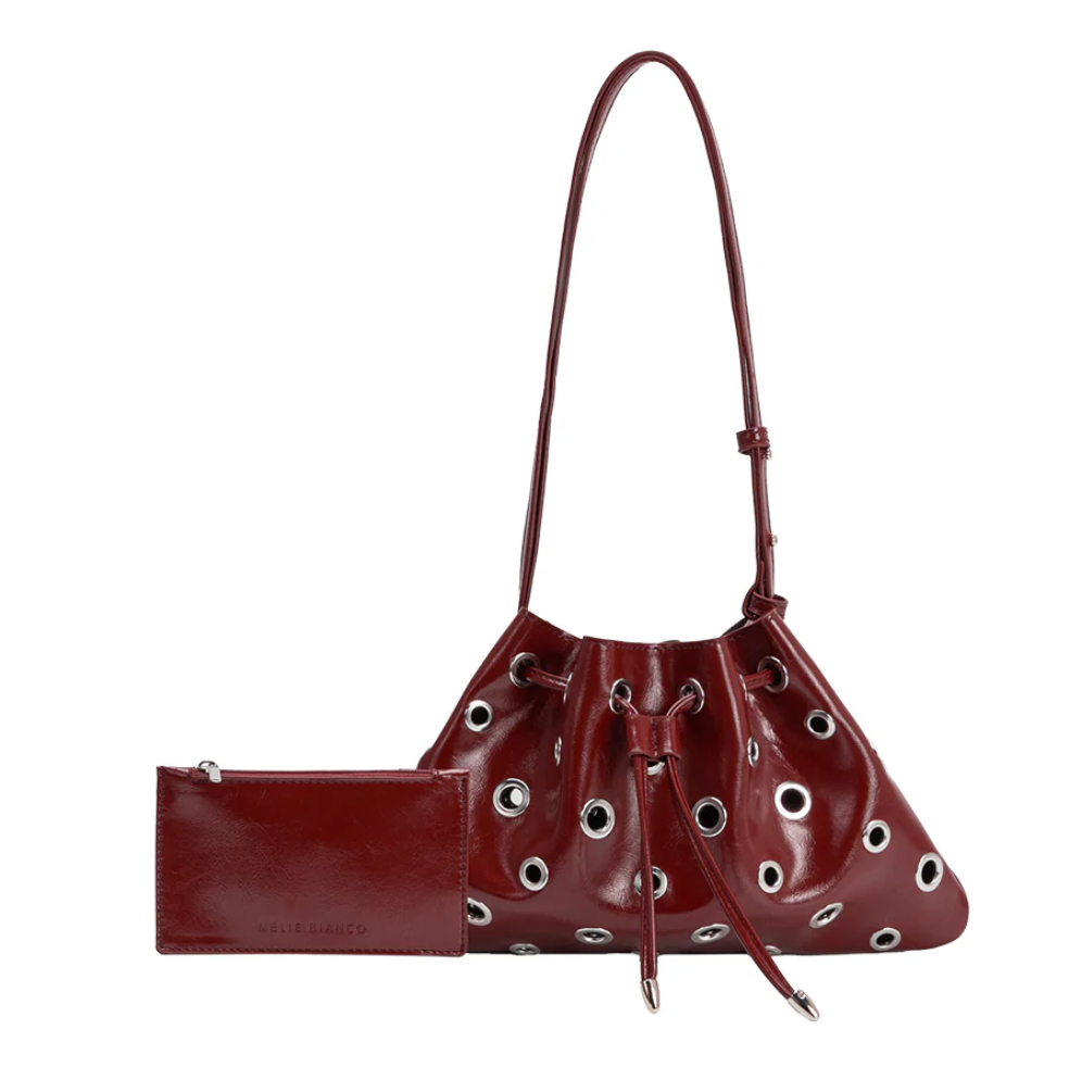 Paloma Burgundy Recycled Vegan Shoulder Bag
