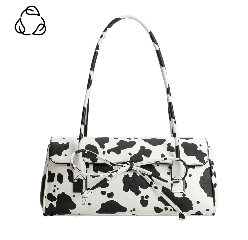 Bowie Cow Recycled Vegan Shoulder Bag