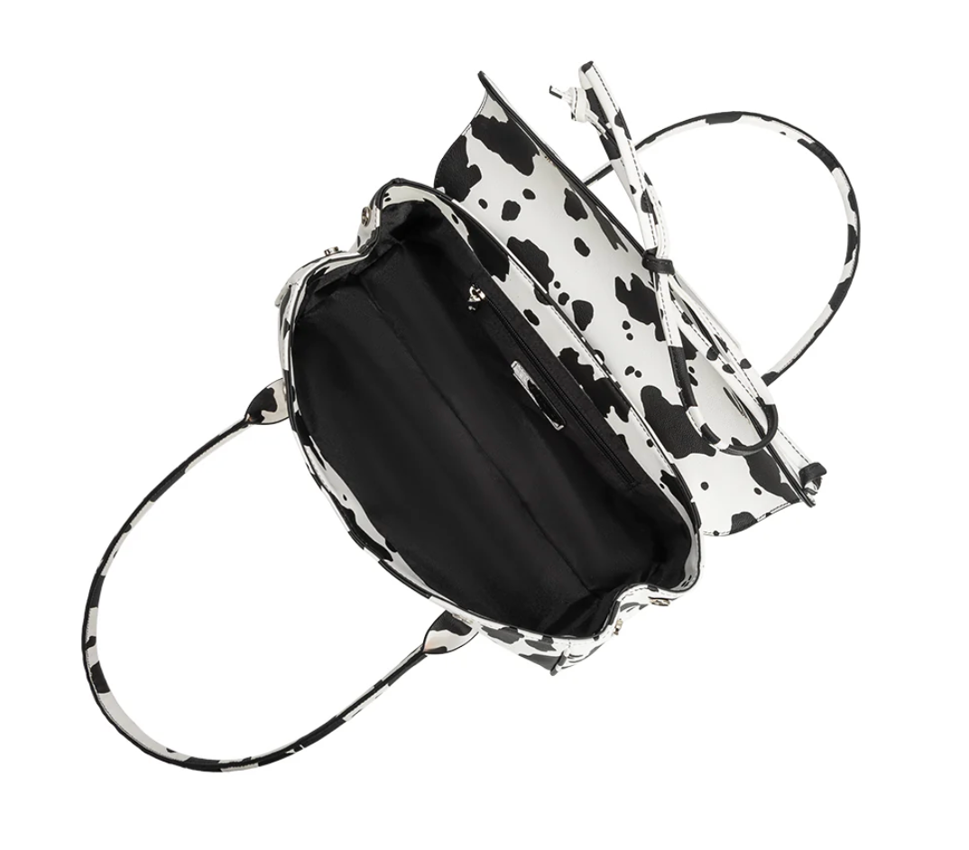 Bowie Cow Recycled Vegan Shoulder Bag