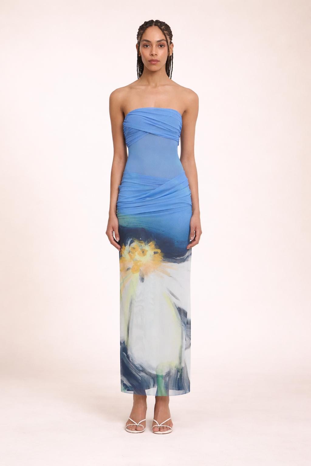 CEIRA STRAPLESS MAXI DRESS