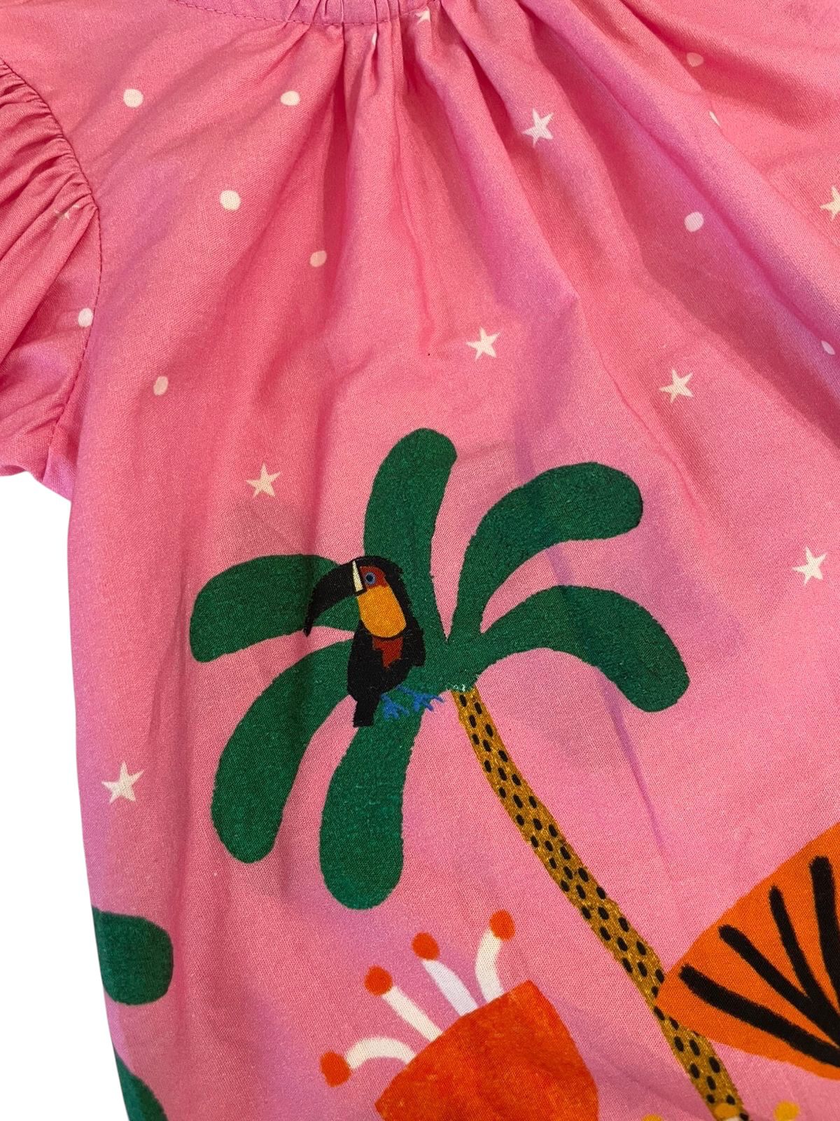 Vestido Bebe Jardim Noturno Mini