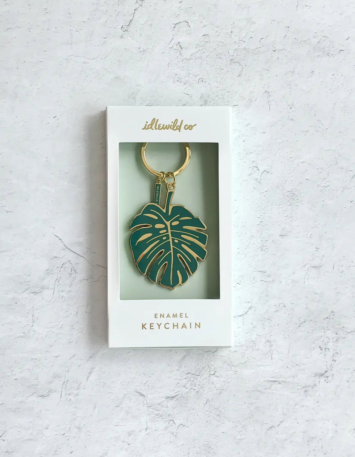 Monstera Keychain