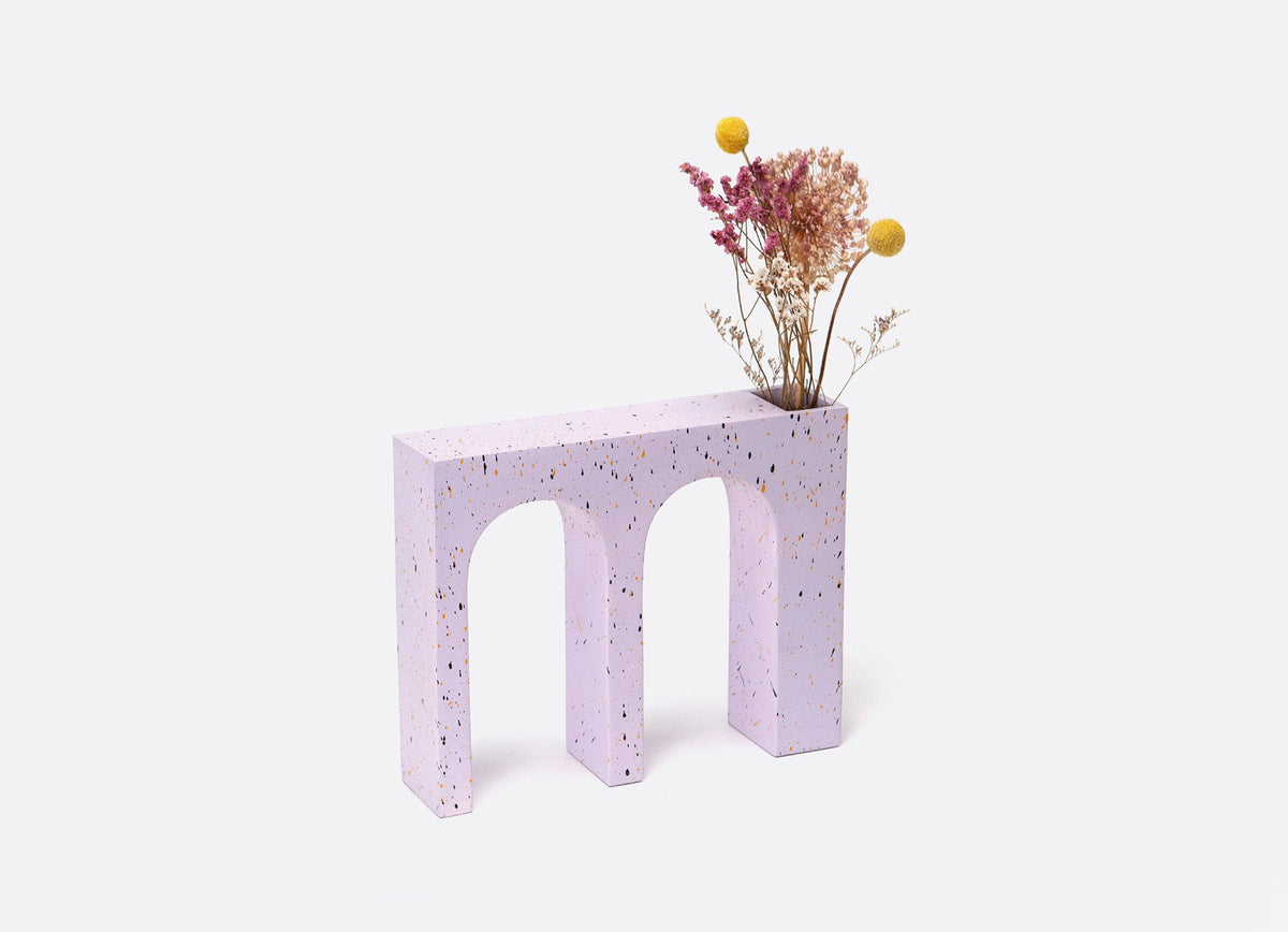 Double Acquedotto Vase - Lilac