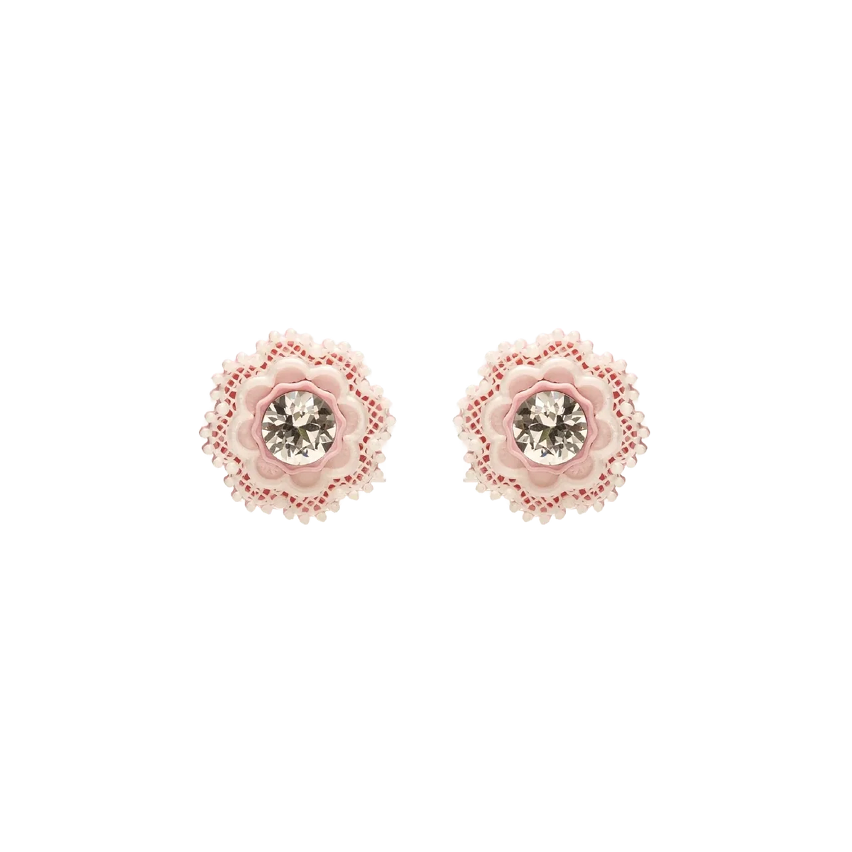 LACE PINK MINI STUDS