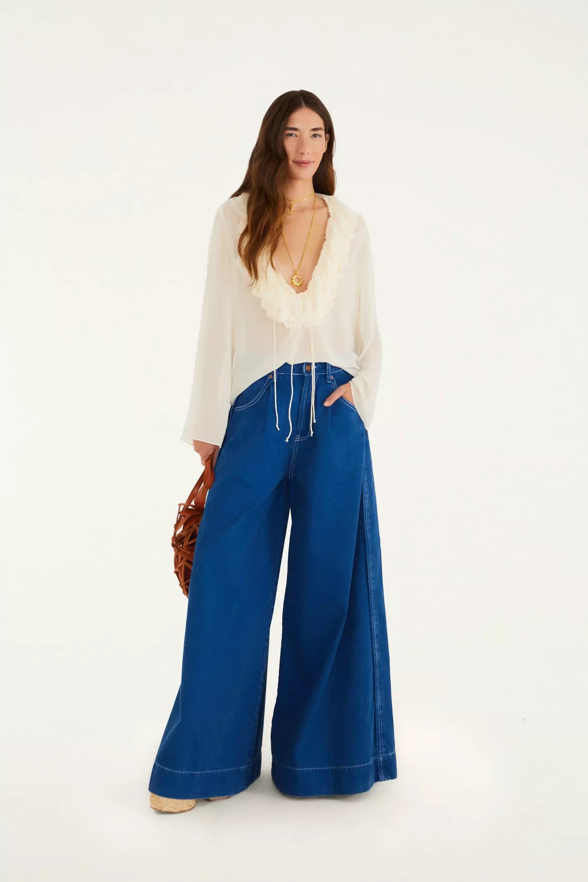 CALCA JEANS PALAZZO