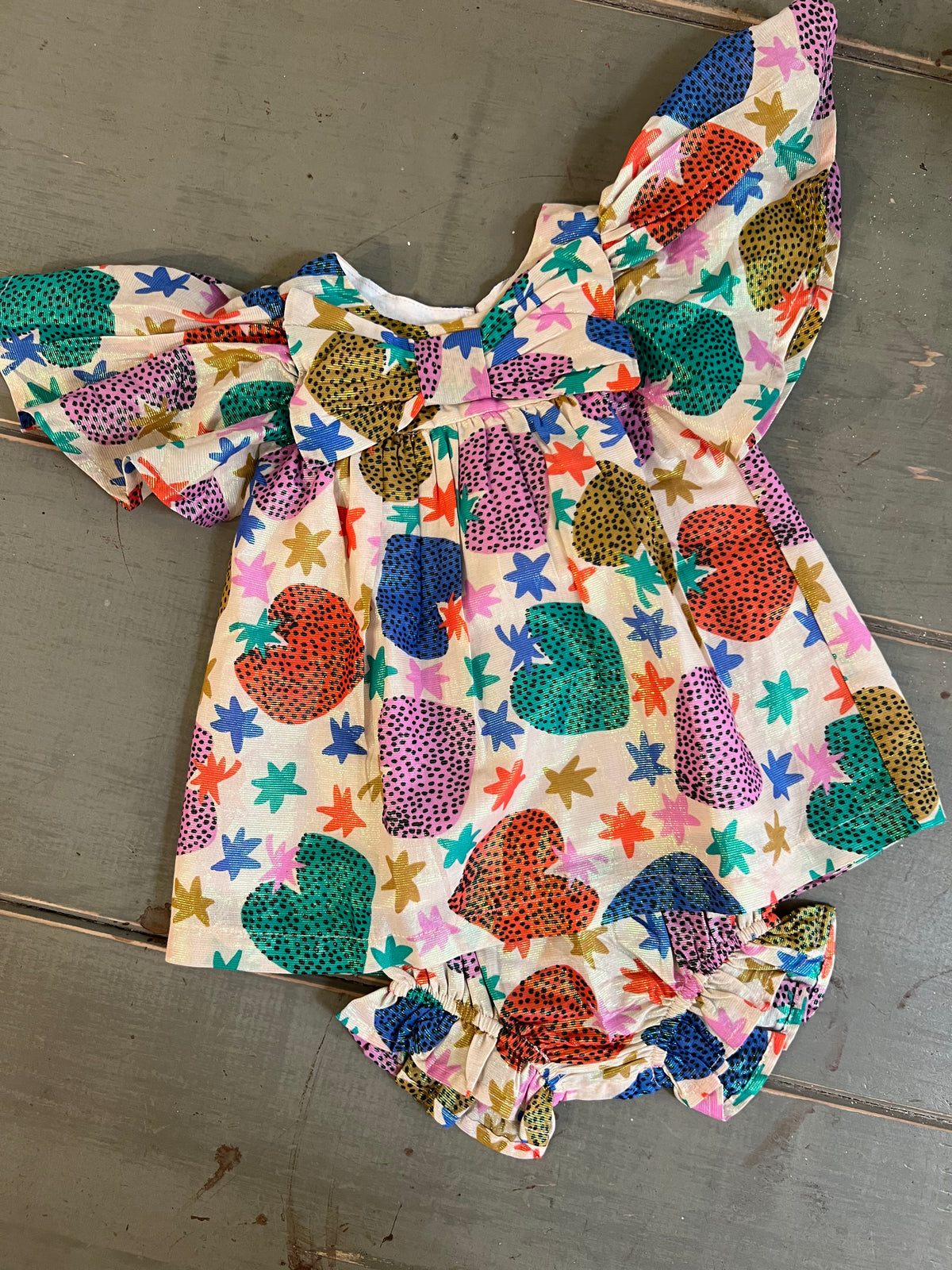 Holographic Baby Dress Morangueiro