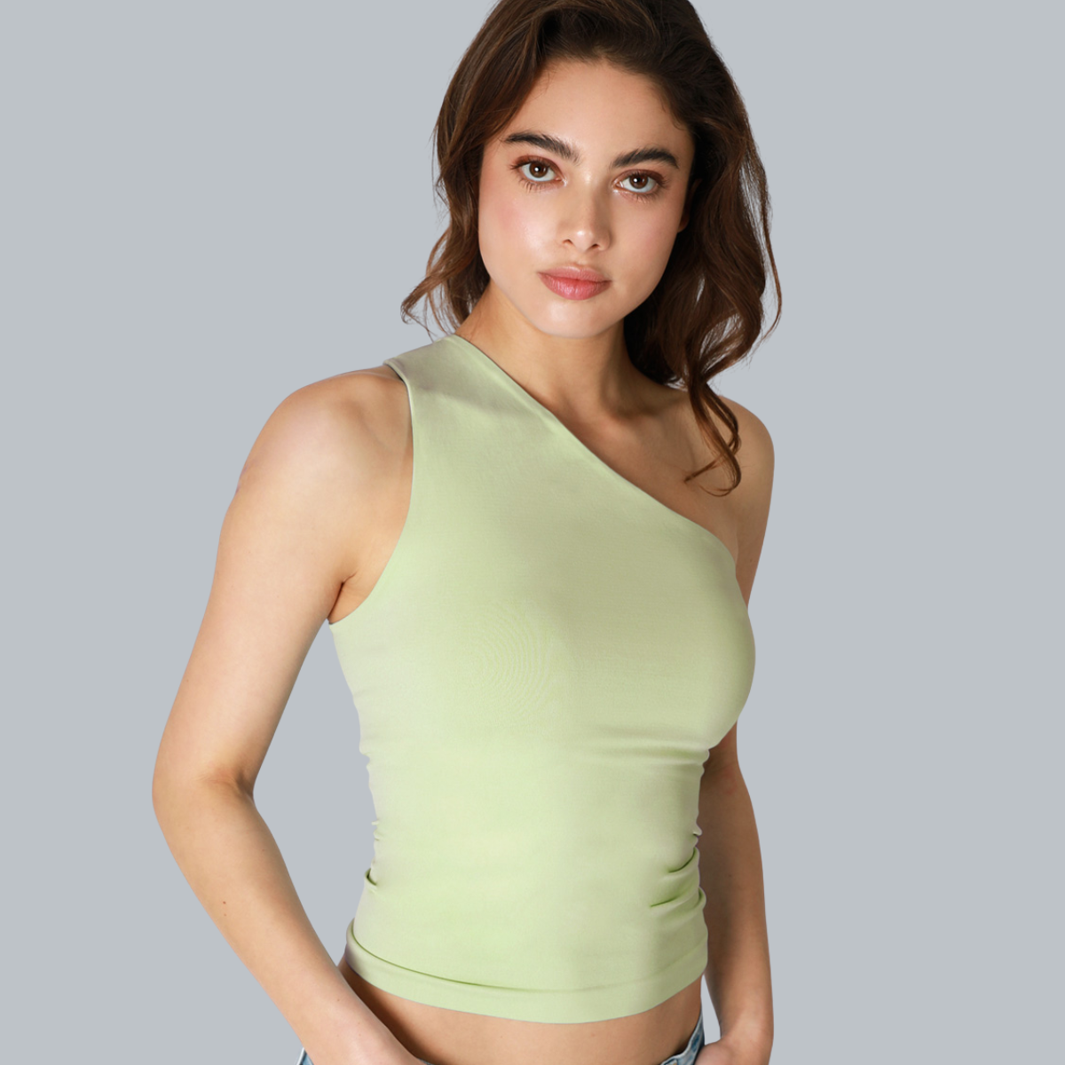 Clean Line One Shoulder Top