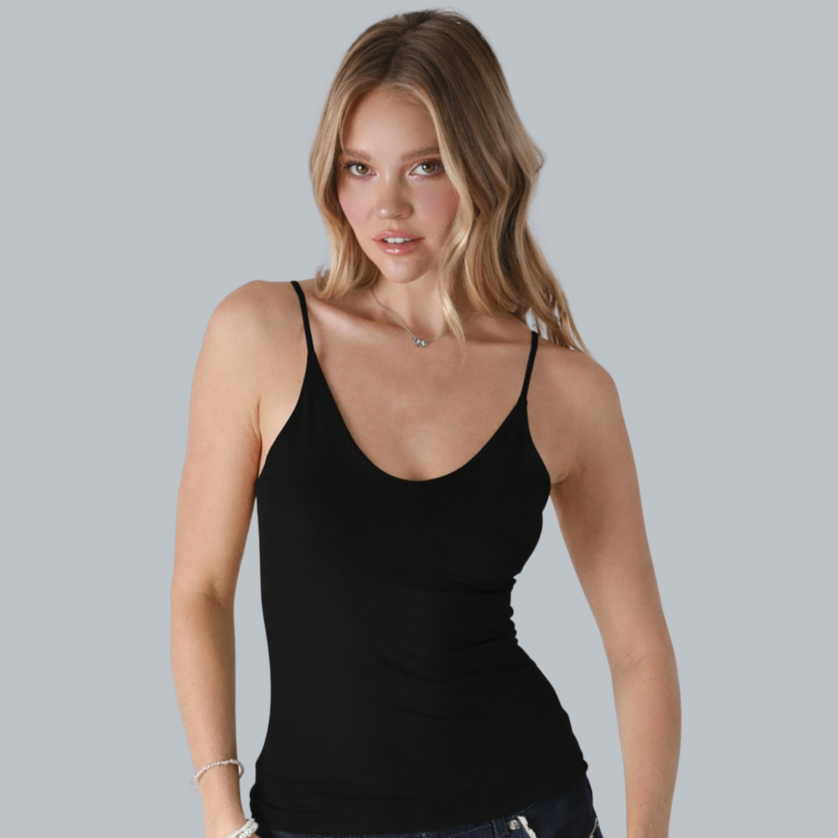 Clean Line V Neck Cami