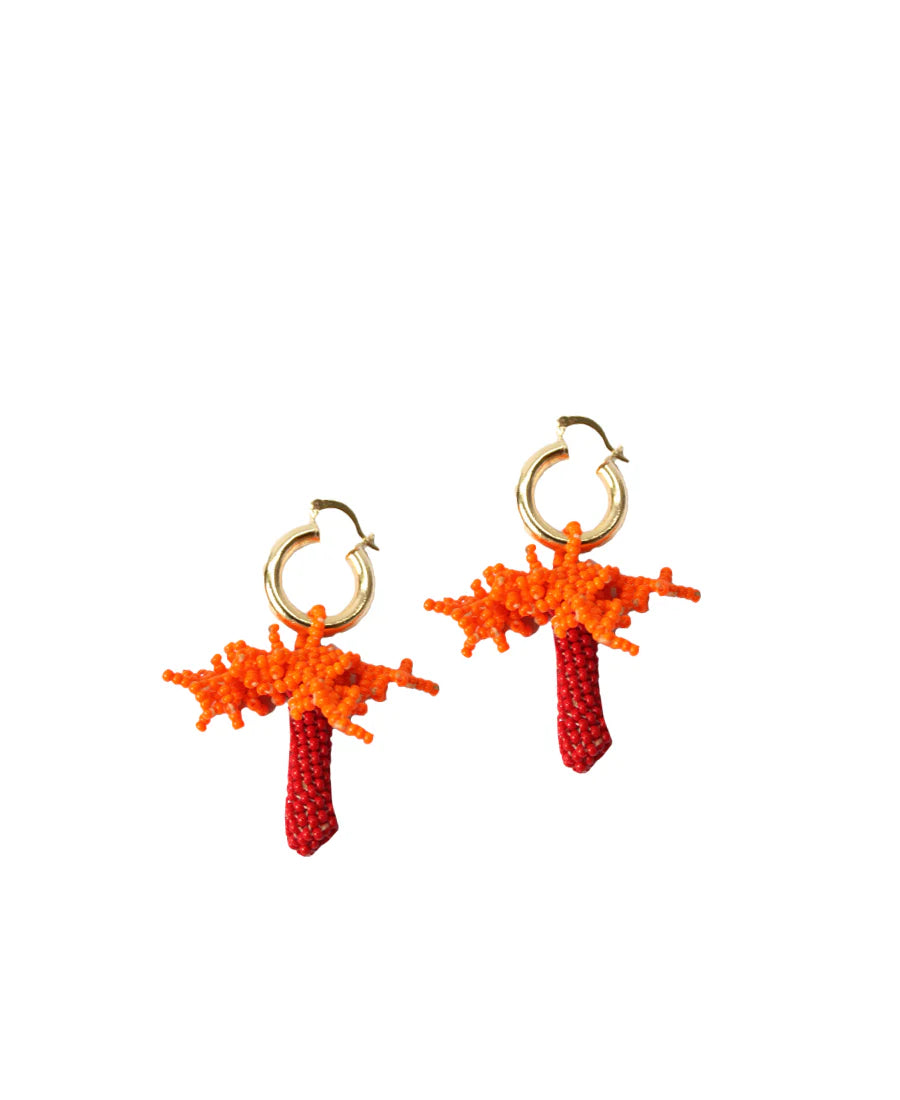 Grande Palma Hoops Earrings