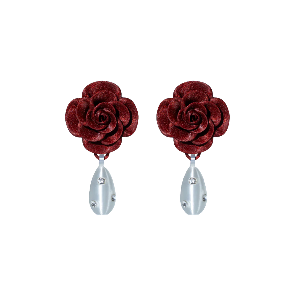 DOUBLE ROSE EARRINGS