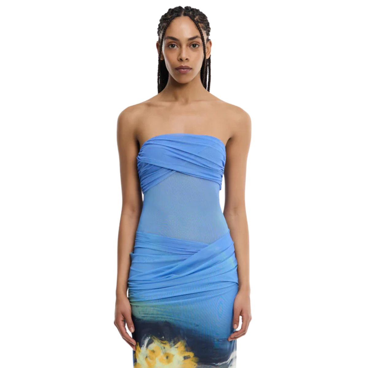 CEIRA STRAPLESS MAXI DRESS