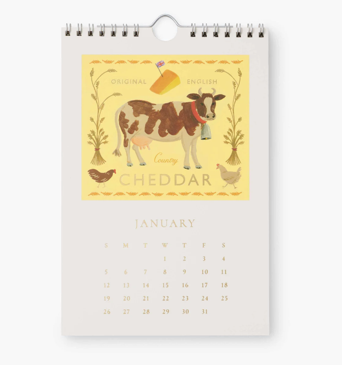 2025 Cheese Kitchen Calendar (6x9)