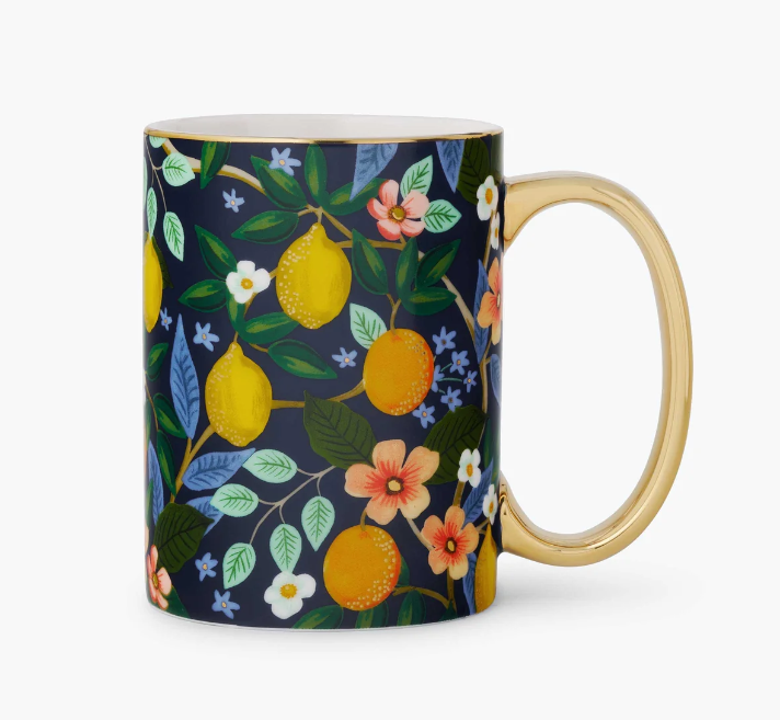 Citrus Grove Porcelain Mug