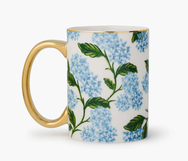 Hydrangea Porcelain Mug